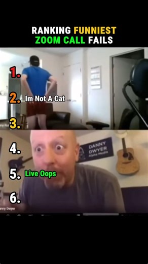 Ranking Funniest Zoom Call Fails #videocall #shorts #funny