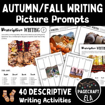 Fall Writing Prompts for Autumn Creative Writing and Differentiated Descriptions