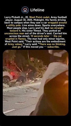 He Ran Past Live Power Lines to Save a Stranger — 10 Seconds Later the Car Exploded 🔥🚗