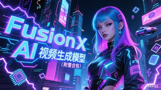 Comfyui再次杀疯！FusionX最新视频生成模型全解析，你想要的视频生成模型 整合包 工作流全在这里。