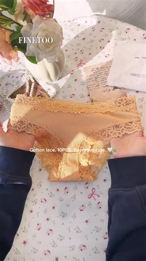 #FINETOO #foryoupage #Lace #cotton #tiktokshopholidayhaul