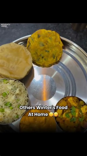 Others Winters Food At Home 😋🤤 Vs My Winter Food At home 🥲 #shorts