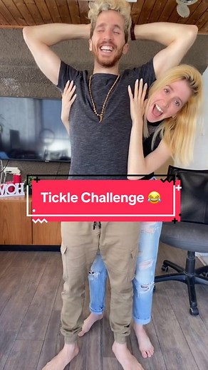 Boyfriend tickle challenge 😂 he couldn’t handle my nails, could you? #tickle #fyp #challenge #trending #couples