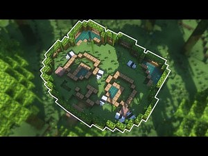 Minecraft cómo hacer una hábitat o casa para pandas tutorial fácil