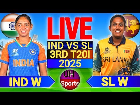 🔴Ind W vs Sl W 3rd T20 2025 | India W vs Srilanka W Live Cricket Match Score Commentary