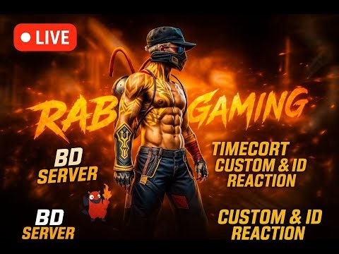 🔥 FREE FIRE LIVE (BD Server) 🔴 | Challenging Custom Rooms & Game ID Reaction | Rab7Gaming