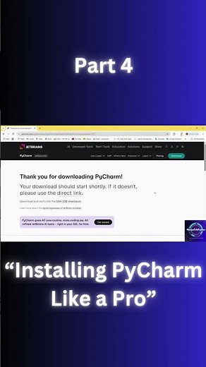 Part 4: “Installing PyCharm Like a Pro”#PyCharm #PythonIDE #DeveloperTools