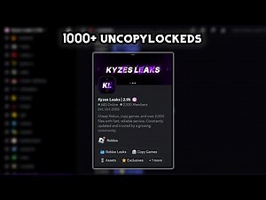 Best Discord Server for Uncopylocked Roblox Games & Files