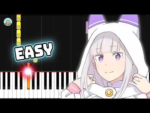 Re:Zero Season 4 OP - "Recollect" - EASY Piano Tutorial & Sheet Music
