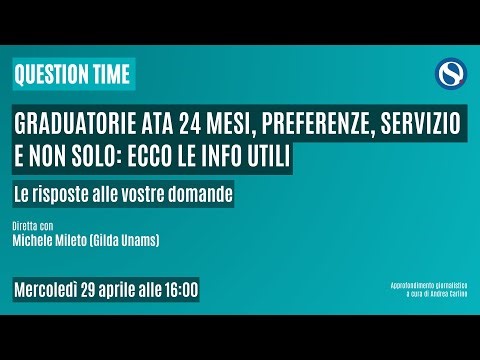 Graduatorie ATA 24 mesi, preferenze, servizio e non solo: le info utili