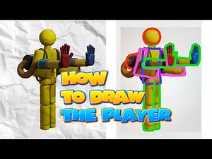 How to Draw The Player from Poppy Playtime!