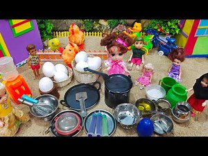 கோழி போட்ட முட்டையை பொறிக்க போறோம்😁/Barbie show tamil