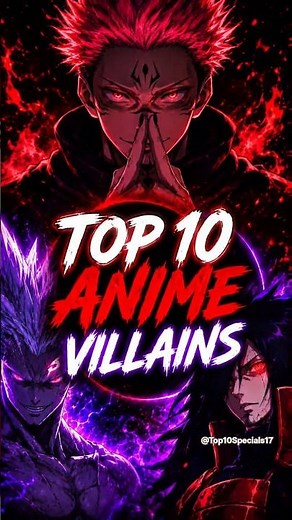 Top 10 Strongest Anime Villains of All Time 💀🔥