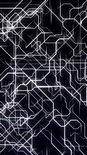 White Cyberpunk Data Flow 4K Loop 🌐 #DigitalBackdrop