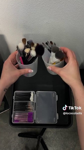 Set up with me!🖤🪽IG: @ bellalococobeauty #makeupartist #sandiegomakeupartists #promua