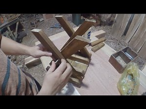 This Folding Stool Design Will Blow Your Mind — Stronger Than It Looks!‪@TLwoodprojects‬