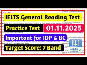 IELTS Reading General Training Practice Test 2025 With Answers | IELTS Reading Test General Training