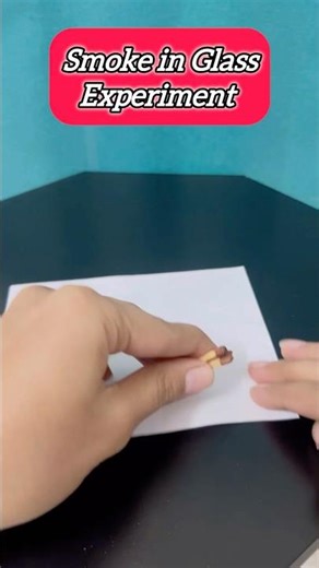 Smoke in a Glass experiment with paper & matchstick | cool science Trick!#scienceexperiment