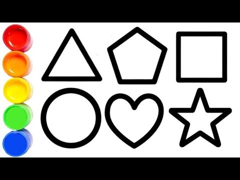 Shapes drawing activity learning video for kids and Toddlers, let's draw different shapes for kids