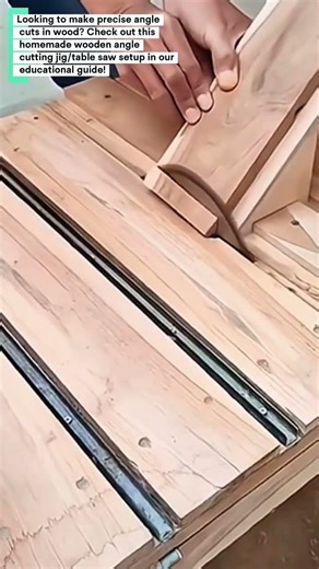 Wooden Angle Cutting Jig/Table Saw - Full Educational Guide | Woodworking Project