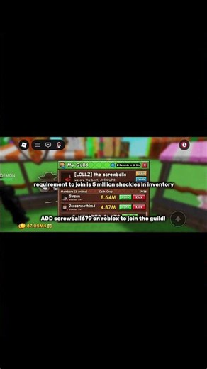 WE NEED PEOPLE BADLY FOR OUR GUILD #roblox #growagarden2