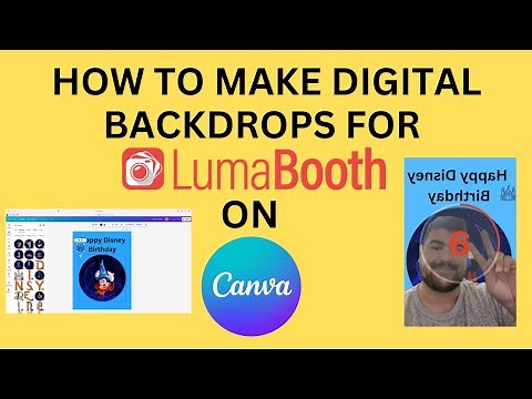 How to make Digital Backdrops (AI Backgrounds) for LumaBooth on Canva
