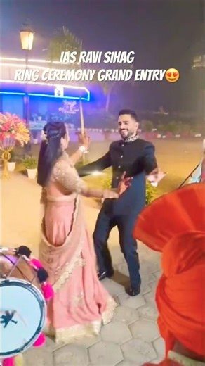 IAS Ravi SIHAG ring ceremony grand entry 😍#ias #upsc #marriage #shorts #trending #motivation