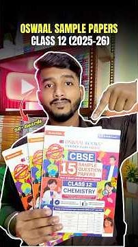 Oswaal Sample Papers Class 12 2025-26 🔥 | Honest Review #cbseclass12 #shorts