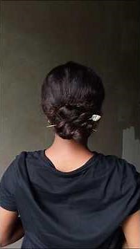 Bun Pencil Hairstyle Hack 😲 | 2 Minutes Bun Pencil Hairstyle #shorts