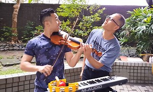 Sam Lin Music 跟爸爸一起演奏稻香！樂器換來換去！😊🎤 🎻 👉 ig instagram - instagram.com/samlinmusic | Sam Lin Music