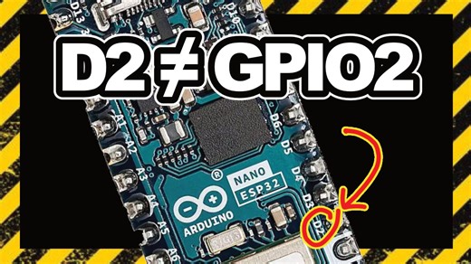 [粤语]Arduino Nano ESP32 引脚不对？用AI解决 GPIO 混乱问题，带你点灯入门