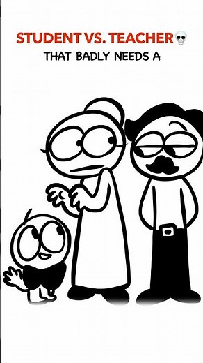 Smart Student 😅 (Animation Meme) Anim: RedFlowerCrown #shorts