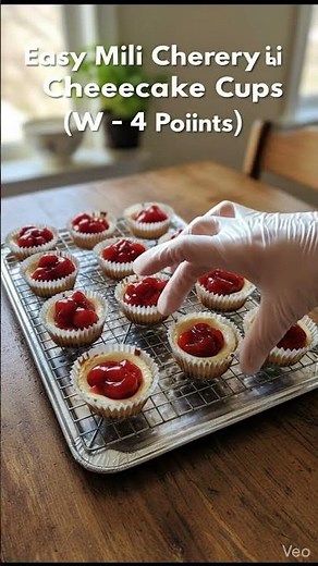 🍒 Easy Mini Cherry Cheesecake Cups (WW – 4 Points) #healthyrecipesforweightloss #subscribersyoutube