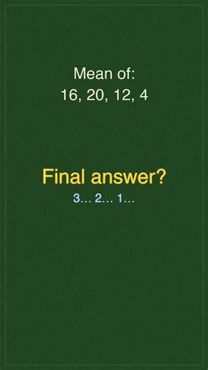 Think you know Mean (Average)? Let's find out 🎯