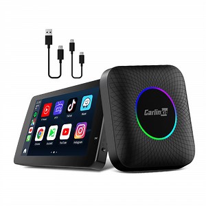 Carlinkit AI Box Android 13 - Wireless CarPlay Adapter, 8GB 128GB, Qualcomm 6225, Supports Android Auto & Google Play, Video Streaming, for Wired CarPlay Cars