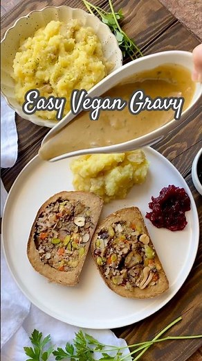 Easy Vegan Gravy - full recipe in comments