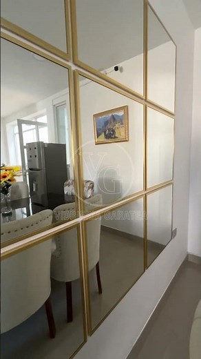 ESPEJOS DECORATIVOS CON MARCO ALUMINIO DORADO
