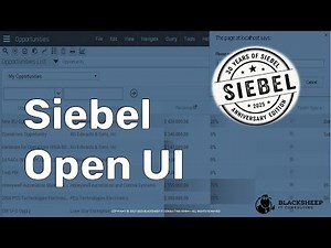 Siebel Open UI Masterclass - 2025 (30-year Anniversary Edition)
