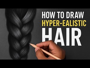 How to Draw Hyper-Realistic Hair with Pencil | Step-by-Step Tutorial
