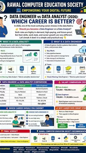 Data Engineer vs Data Analyst (2026): Which Career is Better?