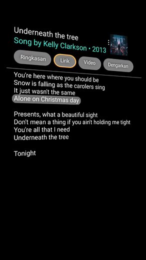 Underneath the Tree: Lyrics Video