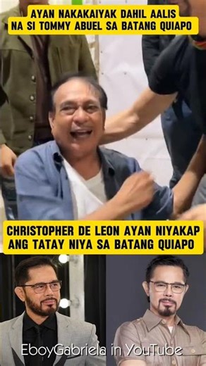 Christopher De leon niyakap den si tommy abuel sa pag alis neto sa Batang Quiapo nakakaiyak naman