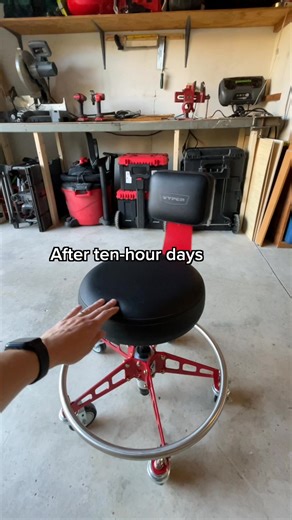 8.7K views · 42 reactions | MEET THE VYPER CHAIR, the last shop chair you’ll ever buy  Proudly made in America  with over 7,500+ 5-Star Reviews! VYPER is the go-to solution for 75,000+ hard-working Americans.  VYPER is loved by Mechanics, Detailers, Garage Enthusiasts, and Tradesmen of all kinds. ✅ Large, Oversized Casters ✅ Supportive Backrest ✅ Thick, Durable Seat ✅ Strong, Sturdy Build Shop now and save up to $200 on packages  | Vyper Chair | Facebook
