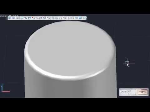 AutoCAD Rounds the edges of 3d solid objects