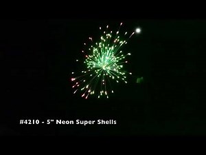 5" Neon Super Shells