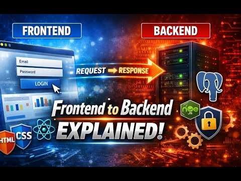 “Frontend to Backend Explained | Complete Web App Flow for Beginners | Full Stack Made Easy”