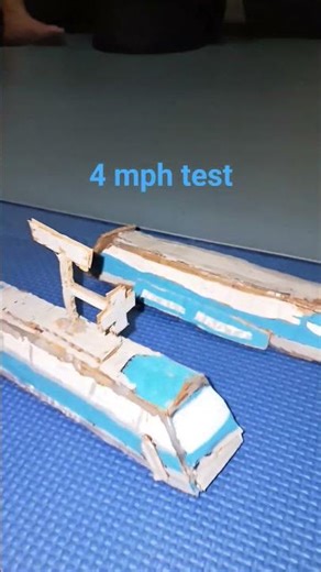 testing my cardboard vehicle.