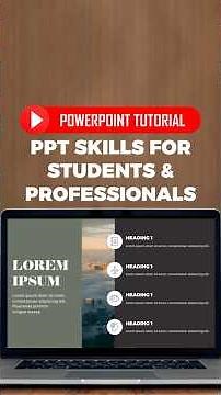 Master PowerPoint Skills for Class & Career! 🎓💼 #presentationdesign #powerpoint #ppt #slidedesign