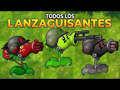 Probé TODOS los LANZAGUISANTES en Plantas VS Zombies Fusion