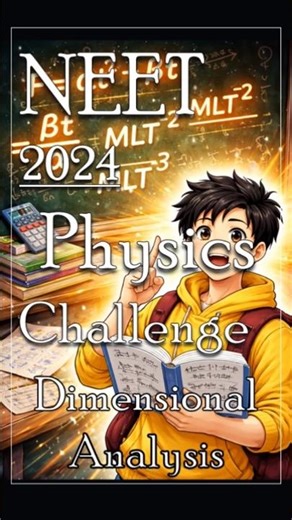 NEET 2024 Physics | Dimensional Analysis Trick ⚡ Solve in 30 Sec